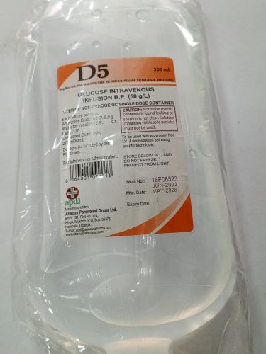 Dextrose 5% soln 500ml - Shifachem